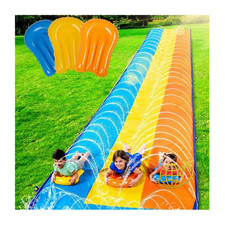 Dreifache Wasserrutsche mit 3 Bodyboards 6,85 m lang 80 Zoll