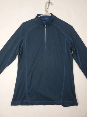 Storm Creek 1/4 Zip Bamboo Blend Navy Blue Womens M Top Hiking Outdoor Gorpcore