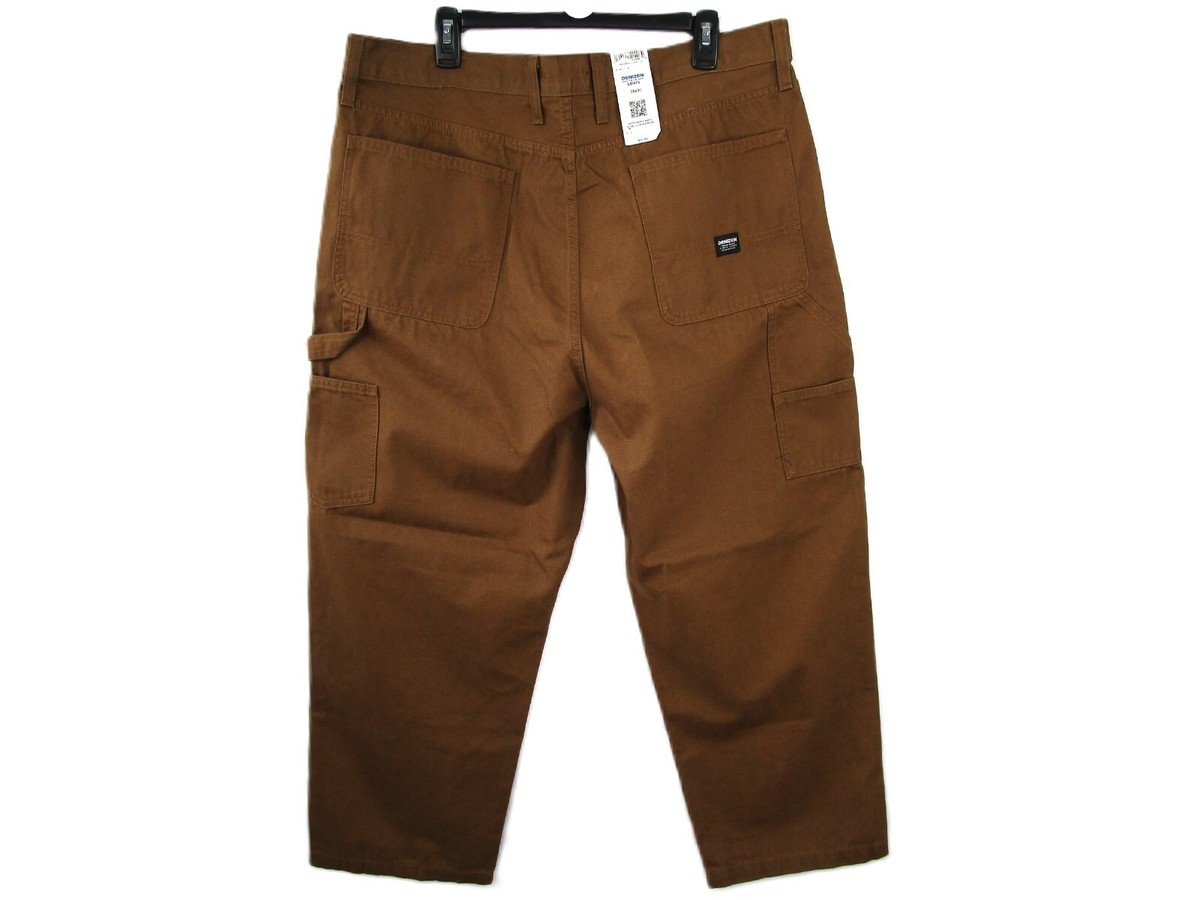 50s Levi's casuals ブラウンシャンブレー パンツ Levi's Denizen Loose Fit Carpenter Jeans, Men's Brown Denim Pants