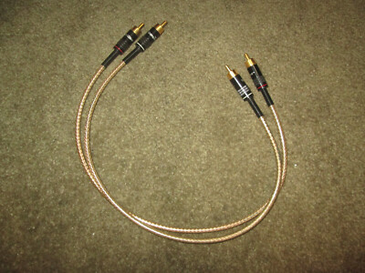 RARE PAIR OF Vampire Wire CC Series  .5 M INTERCONNECT RCA #2