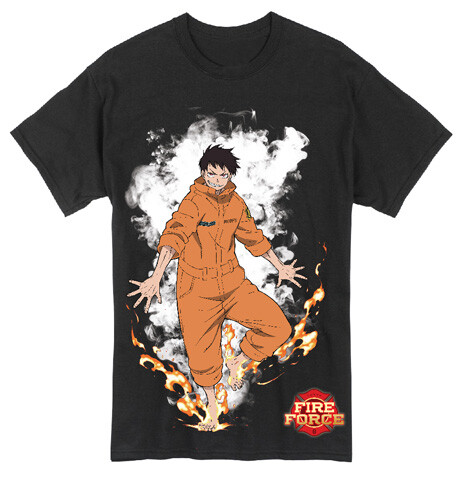 Легальная Аутентичная футболка Shinra Kusakabe Footprints Fire Force Devils 40025 4690₽