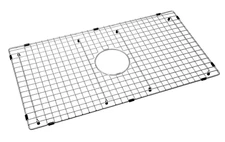 Sink Bottom Grid Protector 26-9/16" X 15-9/16" Centered Drain Corner Radius 3/8"