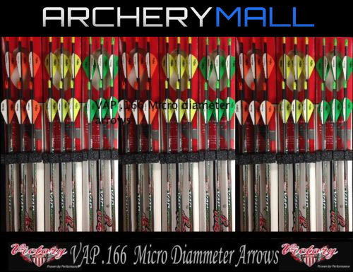 6 VICTORY MICRO DIAMETER VAP V6 250,350,400,450,500 ARROWS *FREE