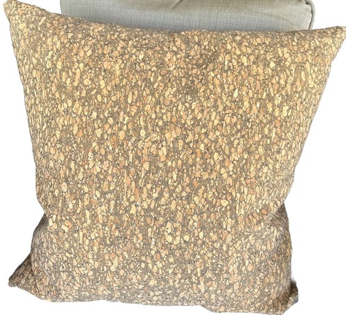 Struktur STUDIO 773 modernes Bio Kork Akzent Kissen mit Federeinsatz 22x22