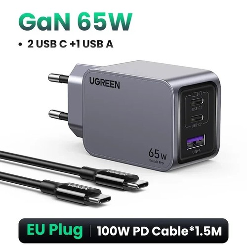 UGREEN 65W GaN Nexode Pro Fast Charger PD3.1 USB C QC4.0 For iPhone 15 14 Laptop - Picture 10 of 12