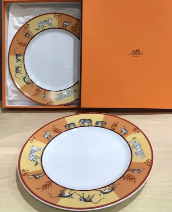 Orange dessert plates cheap