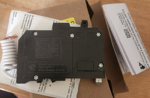 Schneider Square D QO115GFI 15amp 1 pole 120vac GFCI Circuit Breaker - Picture 4 of 4