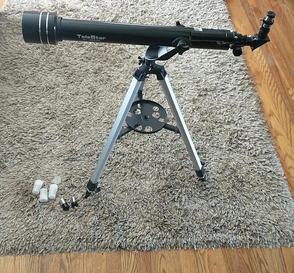 Meade Telestar 60AZ-D Refractor Telescope 3X Barlow Lens. With 2 EXtra - Image 2 of 4