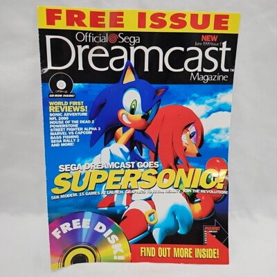 Vintage Free Issue Official Sega Dreamcast Magazine Flyer Sheet 4