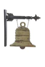 Rustic Wood and Tin Christmas Bell Arrow Hanger Replacement  #53301A