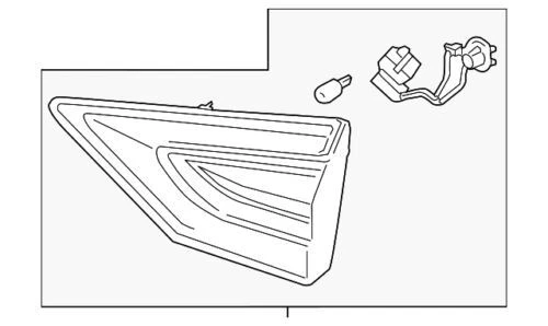 Genuine Ford Backup Lamp Assembly DS7Z-13405-B