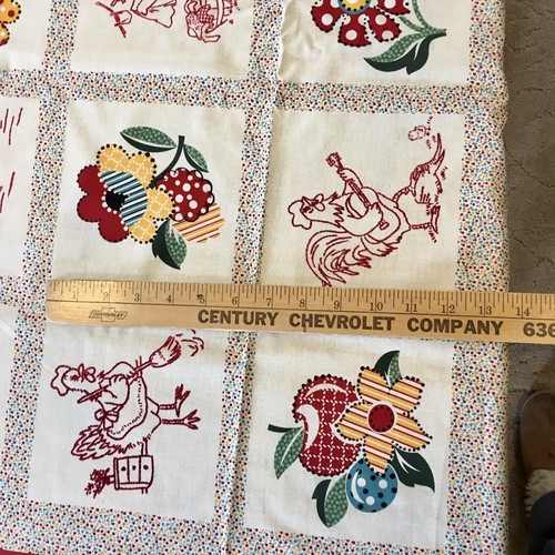 Benartex Kaye’s Kitchen Cotton Fabric Panels lot of 4 country