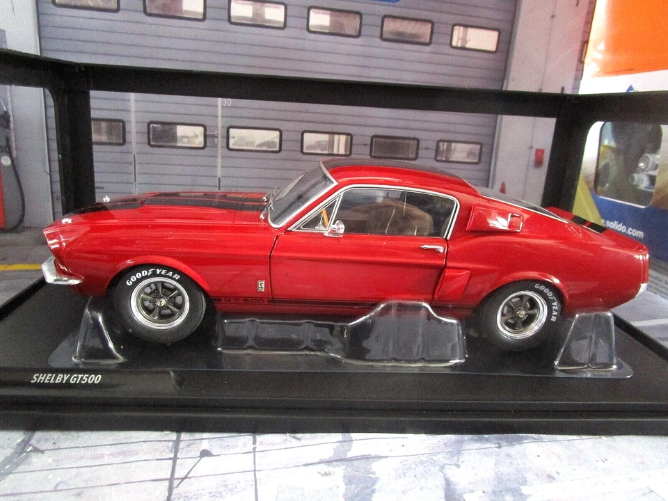 FORD Mustang GT500 GT 500 Fastba Shelby Muscle Car V8  rot  1967 SP Solido  1:18 - Bild 4 von 4