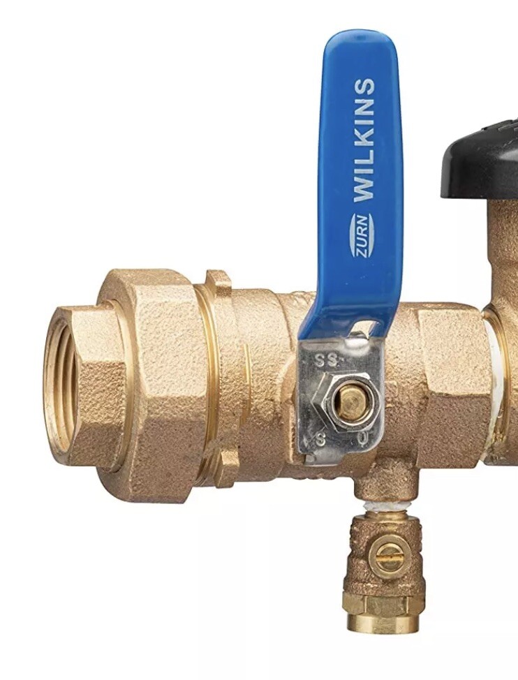 Genuine Zurn Wilkins 850TUXL 1-inch Tapped Union Ball Valve
