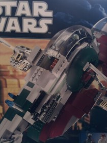 2012 SLAVE I Star Wars Original BOX ONLY LEGO 8097 -  RETIRED Very Good