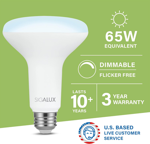 LED Flood Lights Indoor, BR30 LED Bulb 65W Equivalent, Dimmable Recessed Light B - Picture 2 of 12