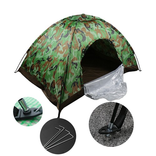 Camping Tents 1/2 Person Waterproof Camping Tent Outdoor Hiking Backpack Fishing - Picture 5 of 10