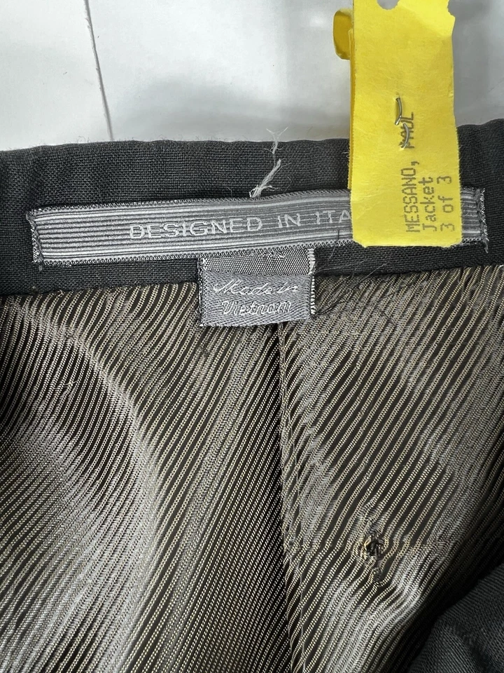 Blazer 40R Giorgio Cosani Super 100s Chaqueta de Lana Abrigo Deportivo Negro Hombres Foto 2 de 4