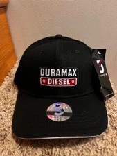 Duramax Diesel Embroidered Patch Baseball Cap Hat Strapback Black NWT