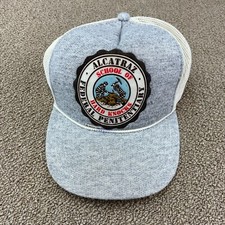 Alcatraz Hat Trucker Snapback Cap Gray Souvenir California San Francisco VTG