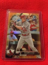2017 Bowman Chrome Aledmys Diaz Orange Refractor! /25 Cardinals Rare