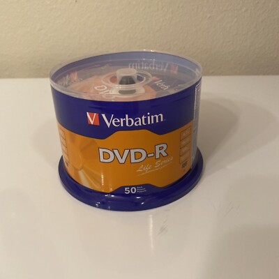 Verbatim Life Series DVD-R Disc Spindle, Pack Of 50 - Optical Media