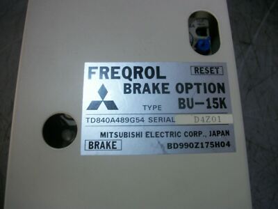 MITSUBISHI BU-15K FREQROL BRAKE OPTION TD840A489G54 | eBay MITSUBISHI BU-15K FREQROL BRAKE OPTION TD840A489G54 | eBay