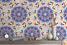 3D Mandala Pattern Wallpaper Wall Mural Removable Self-adhesive Sticker 841