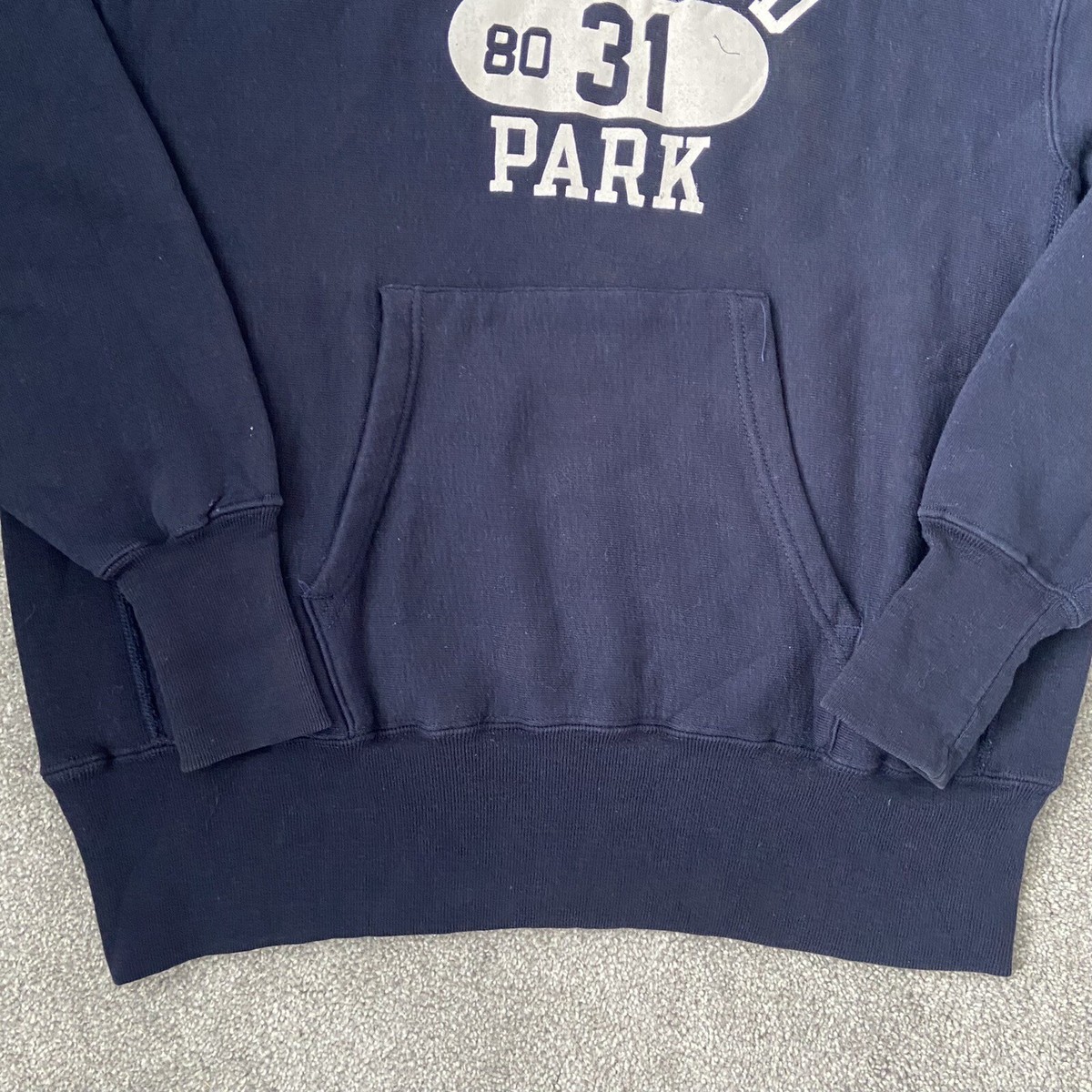 Vintage 70s Champion Reverse Weave Hoodie Warmup Sz Large