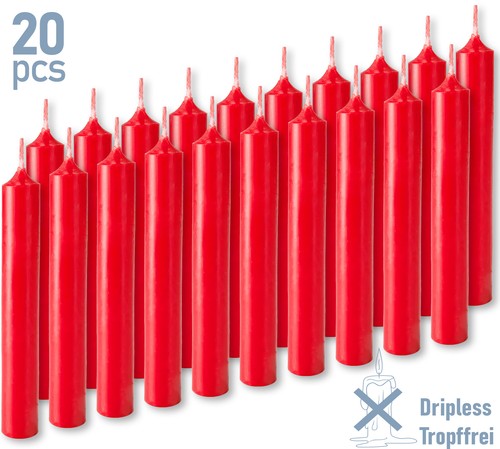Velas de árbol BRUBAKER - Paquete de 20 - 33⁄4 x 1⁄2 pulgada - Hechas en Europa - Muchos colores - Imagen 14 de 23