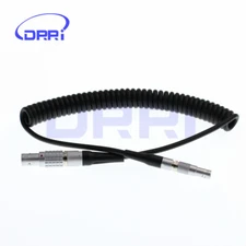 RED EPIC SCARLET Camera TIME CODE Input Coiled Cable 5Pin Male to 4Pin Male