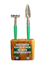 Wisconsin Dells Souvenir House Plant Tools Wood Block