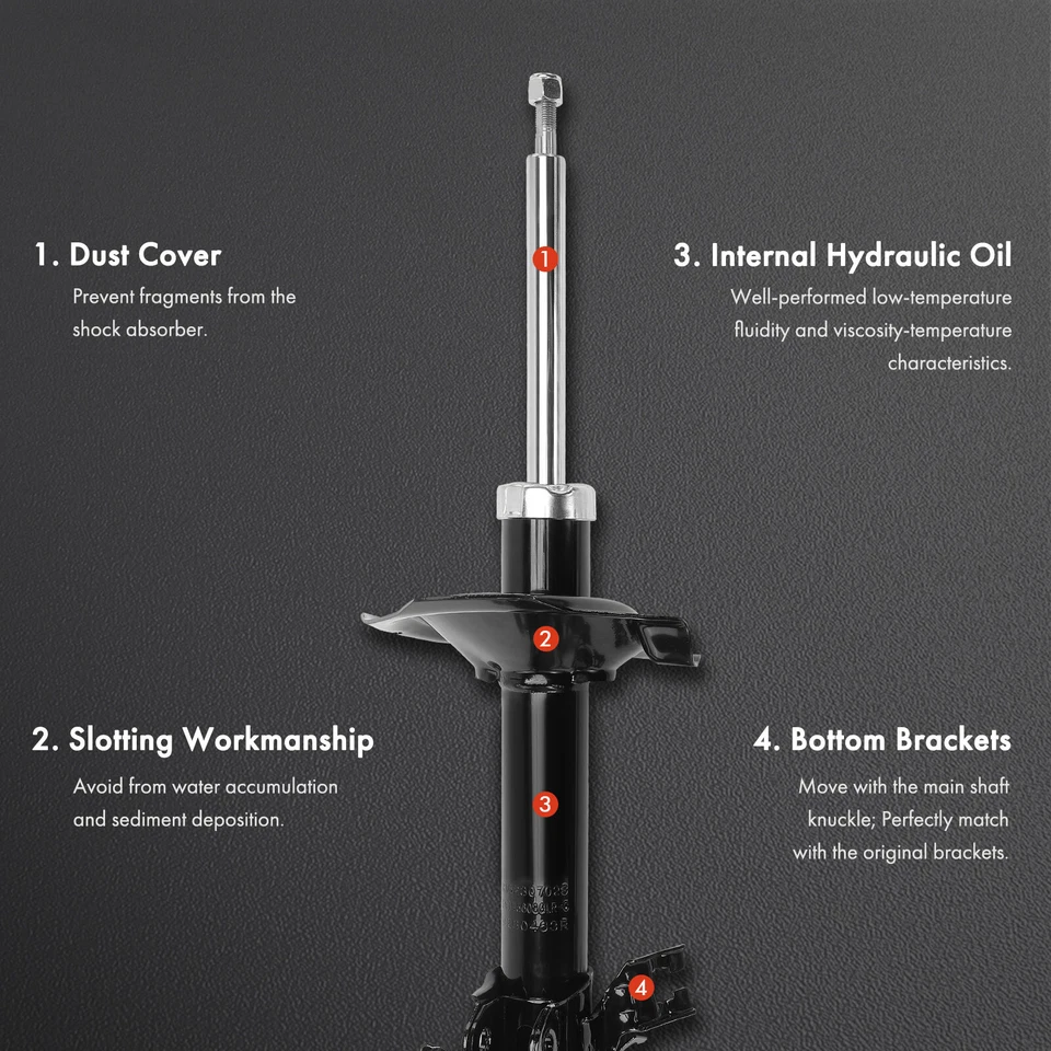 Nuevo Par (2) Amortiguador Delantero Izquierdo y Derecho Puntal para Nissan X-Trail 2005-2006 Foto 3 de 4
