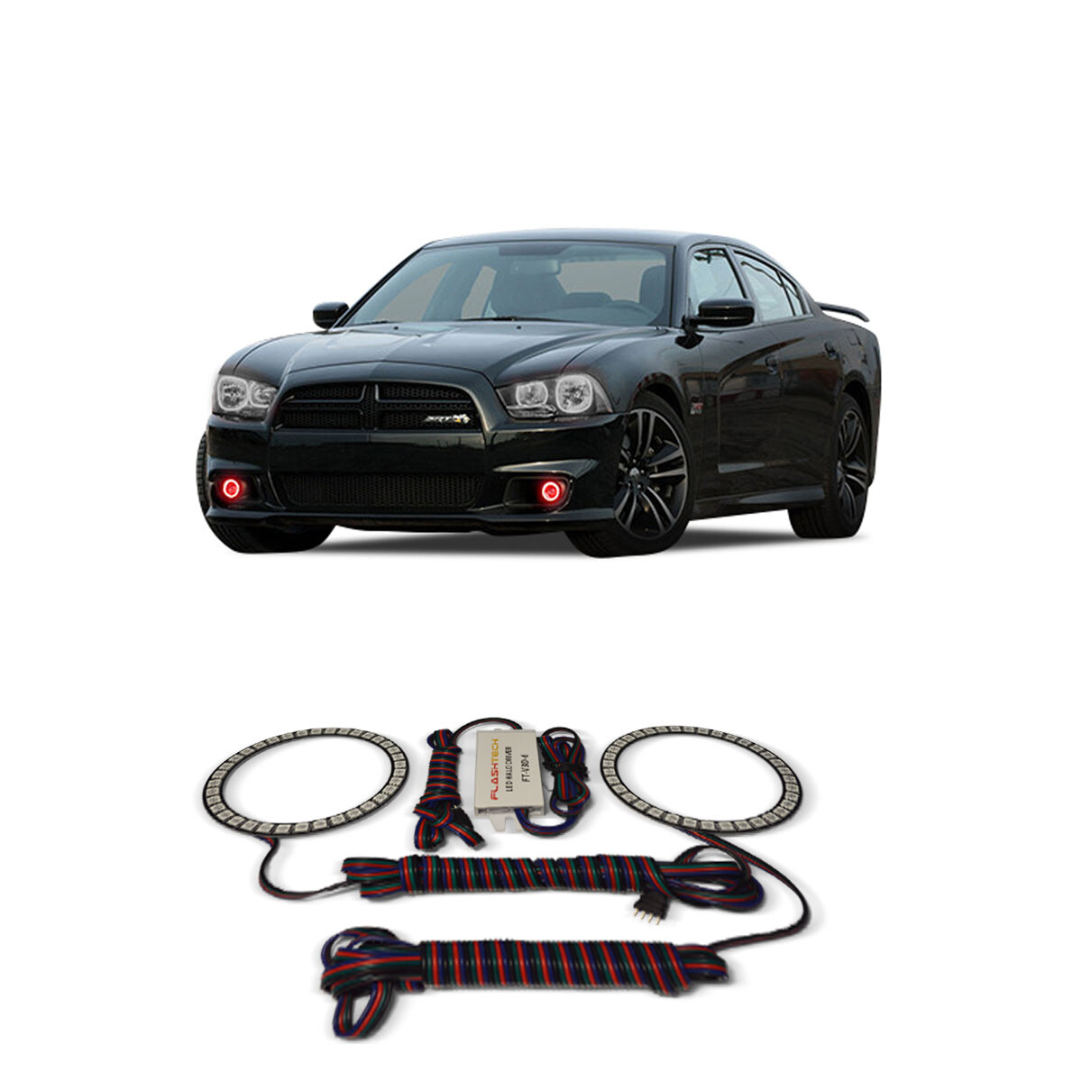 dodge charger halo fog lights Bright Red Angel Eye Light kit for 11-14 Select Flavor ::Tropical Punch 2010 Dodge Charger from Flum Pebble 6000 Apple best rechargeable vape UAE