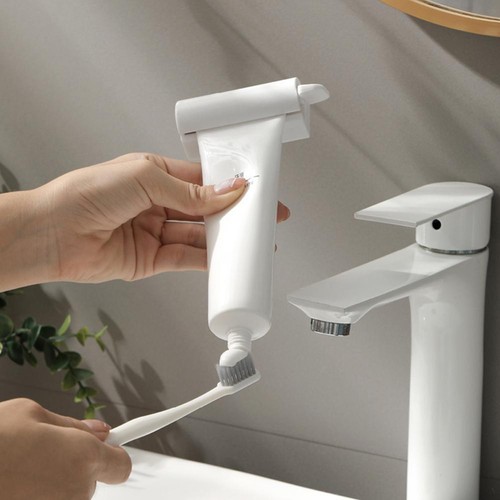 Rolling Tube Toothpaste Squeezer Easy Dispenser Seat Holder Stand Bathroom NE^ - Bild 9 von 11