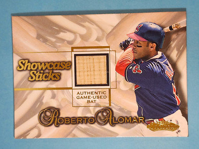 2001 Fleer Showcase Sticks Bat Roberto Alomar Cleveland  
