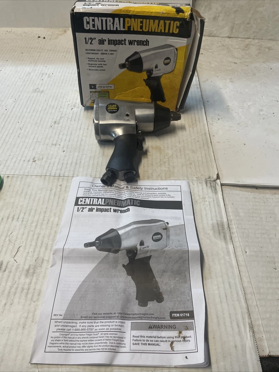 Central pneumatic air impact wrench 61718 deals