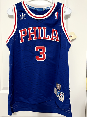 Philadelphia Sixers Jersey Allen Iverson Kid Size L By Adidas