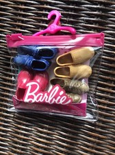 New Barbie Ken Doll Shoes 4 Pr Pack Sneakers Oxfords Asstd Colors Mattel GWF12
