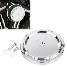 Chrome Custom Billet Stage 1 Air Cleaner Outer Cover For Harley Big Sucker Dyna