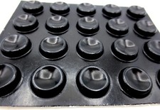Stick-On Bumper Pad Durable Lasting Rubber Adhesive, Has 1/2" Pad, Is 1/8" Tall