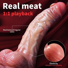 Liquid Silicone Realistic Huge Dildo Cock Thick Dong Suction Cup Women Sex Toys