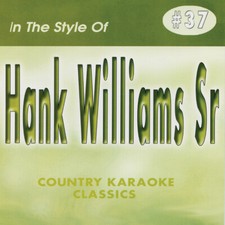 HANK WILLIAMS Sr COUNTRY KARAOKE CLASSICS CD G VOL-37 NEW IN PLASTIC 17 TRACKS