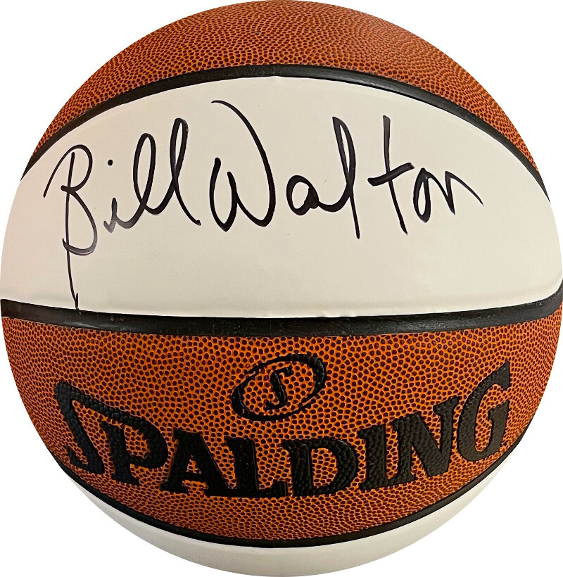 Bill Walton signed NBA Spalding White Panel Basketball-JSA
