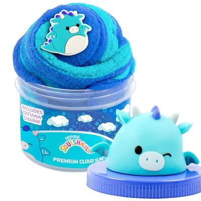 Fluffy Cloud Slime Blue Raspberry Scented Pre-Made Kids Slime with Add-Ins