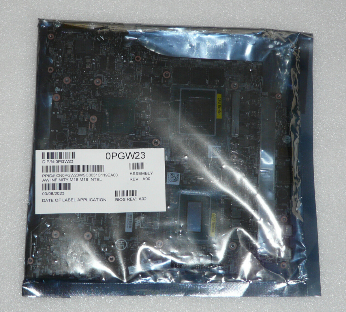 NEW GENUINE ALIENWARE M18 R1 MOTHERBOARD i9 13900HX 5.4GHz RTX