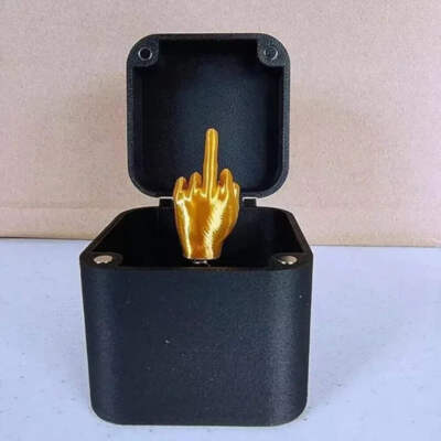 Weihnachten interessanter Streich Geschenk Mittelfinger in Box Weihnachtsbox lustige Kreationen