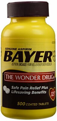 Bayer Aspirin Pain Reliever 325Mg - 500 Tablets (312843533028)