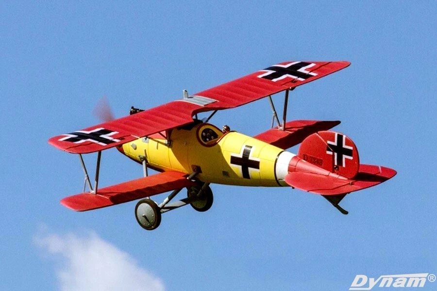 Dynam Albatros D.Va V2 4S RC Warbird Biplane 1300mm 51" Wingspan - Image 3 of 4