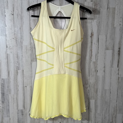 Nike Maria Sharapova Tennis Or Pickleball Dress In Pale Yellow Large